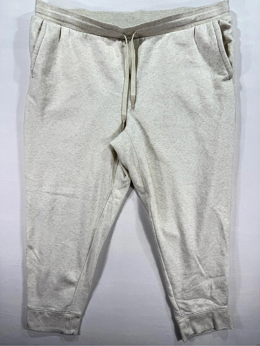 all in motion Men's Active Comfort Fleece Pants Cream XXL